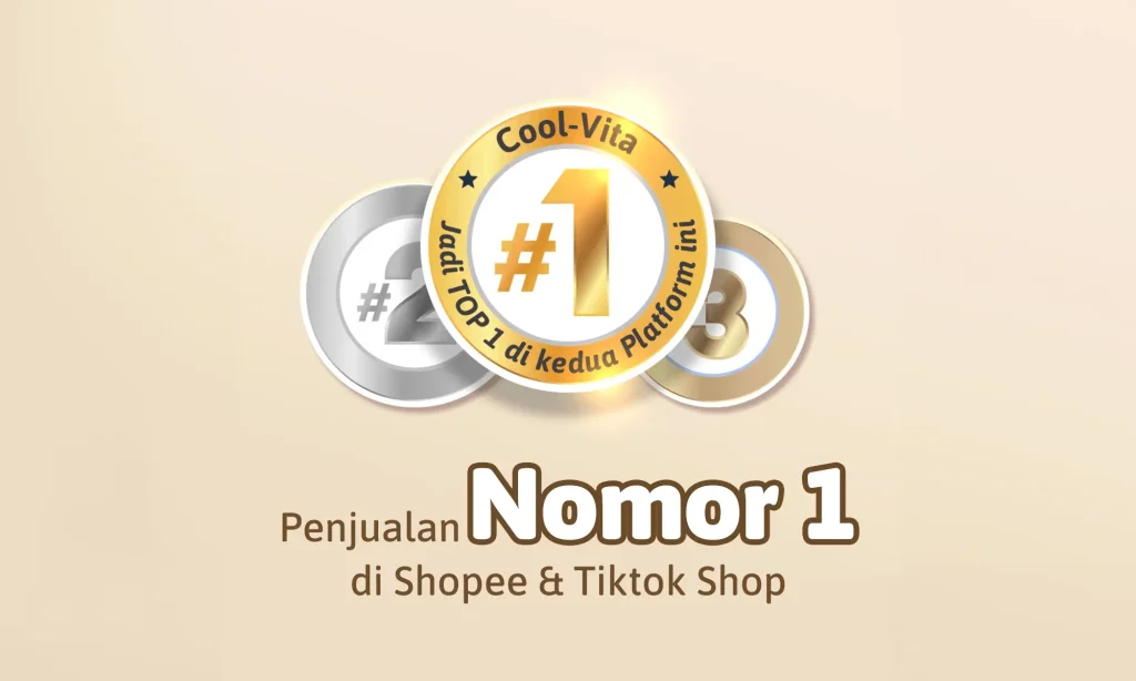 Mencapai Puncak Popularitas, Cool-Vita Menjadi Produk Kesehatan Terfavorit Nomor 1 di Shopee Mall dan TikTok Shop best selling